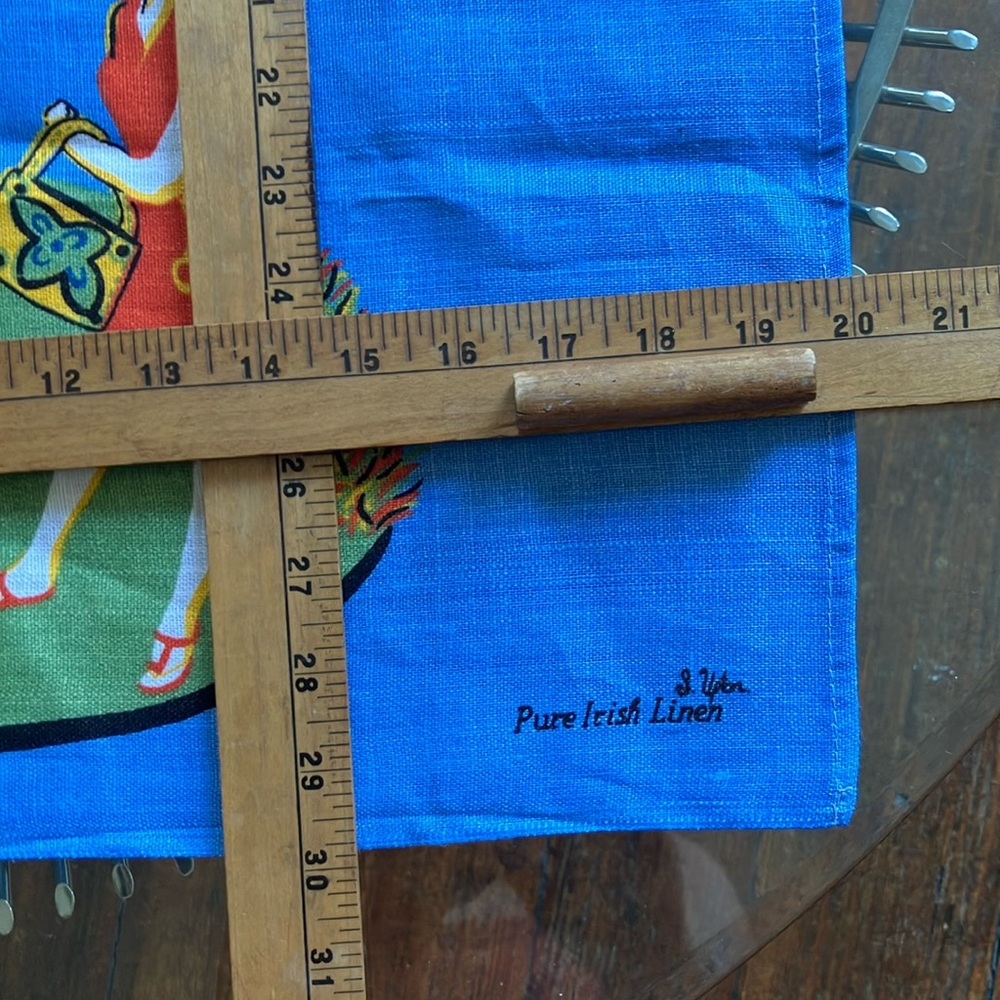Vintage dead stock linen tea towel souvenir Nassau Bahamas 60s 70s - Picture 7 of 16